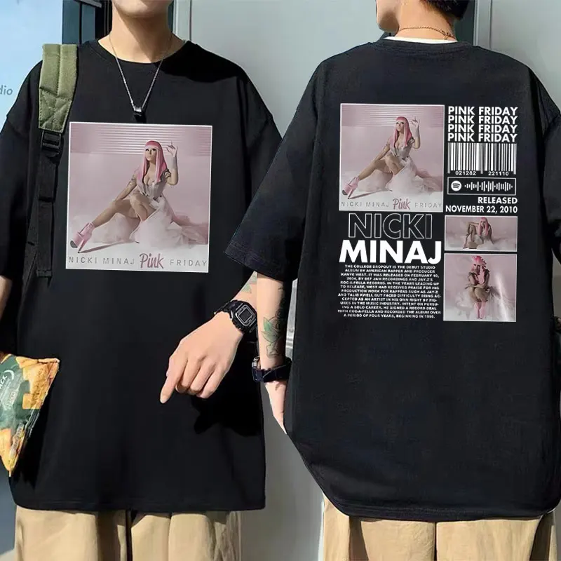 Rapper Nicki Minaj Pink Friday Graphic T Shirt Short Sleeve Man Women Hip Hop Oversized Tshirt Men Streetwear Unisex T-shirts
Rapper Nicki Minaj Pink Friday Graphic T Shirt Short Sleeve Man Women Hip Hop Oversized Tshirt Men Streetwear Unisex T-shirts