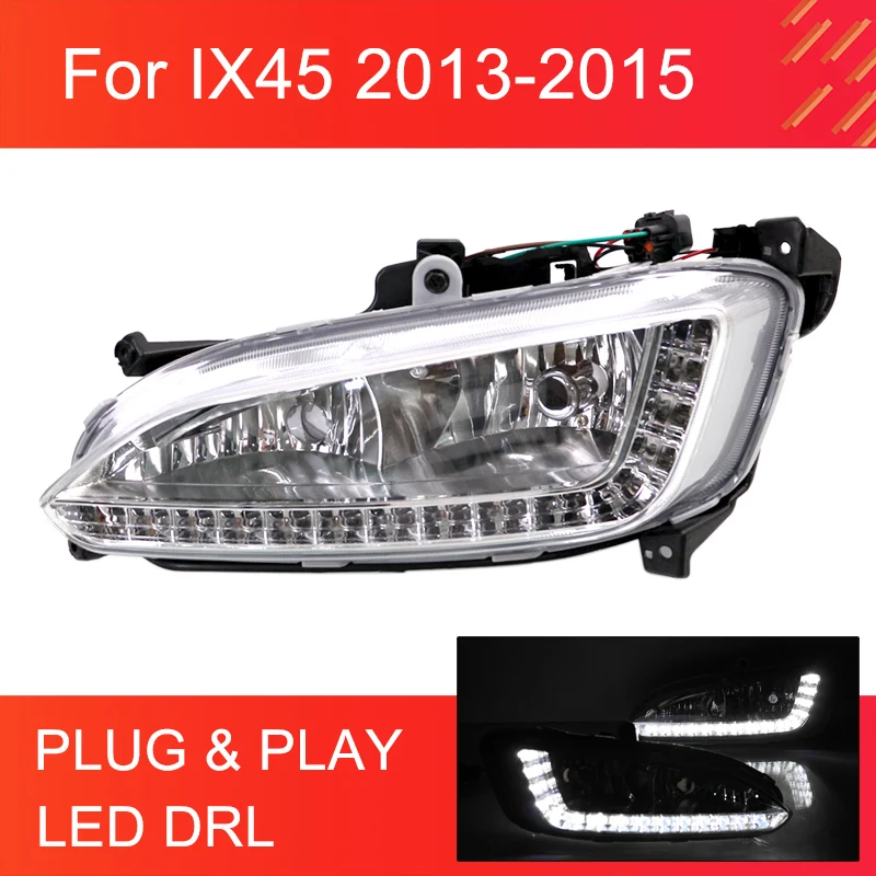 1 пара, дневные фонари для Hyundai Santa Fe IX45 2013 2014 2015, белые дневные ходовые огни, водонепроницаемые передние противотуманные дневные ходовые огни
1 пара, дневные фонари для Hyundai Santa Fe IX45 2013 2014 2015, белые дневные ходовые огни, водонепроницаемые передние противотуманные дневные ходовые огни