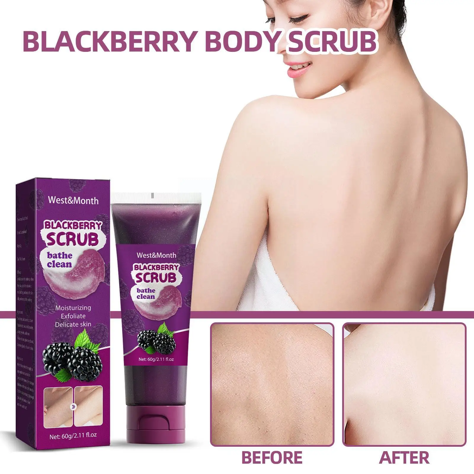 Blackberry Body Scrub Skin Care Oil Control Exfoliating Body Chicken Bath Care Whitening Nourishing Scrub N4Q4
Blackberry Body Scrub Skin Care Oil Control Exfoliating Body Chicken Bath Care Whitening Nourishing Scrub N4Q4