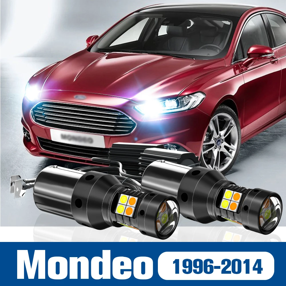 2pcs LED Dual Mode Turn Signal+Daytime Running Light DRL Accessories Canbus For Ford Mondeo 2 3 4 1996-2014 2007 2008 2009 2010
2pcs LED Dual Mode Turn Signal+Daytime Running Light DRL Accessories Canbus For Ford Mondeo 2 3 4 1996-2014 2007 2008 2009 2010