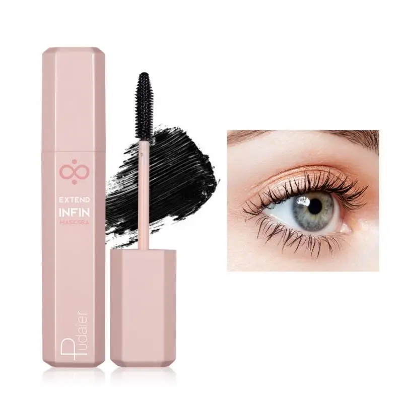 

Curled Lashes Mascara Lengthening Waterproof Quick-Drying Long-wearing Black Lash Eyelash Extension Eye Makeup Beauty Cosmetics