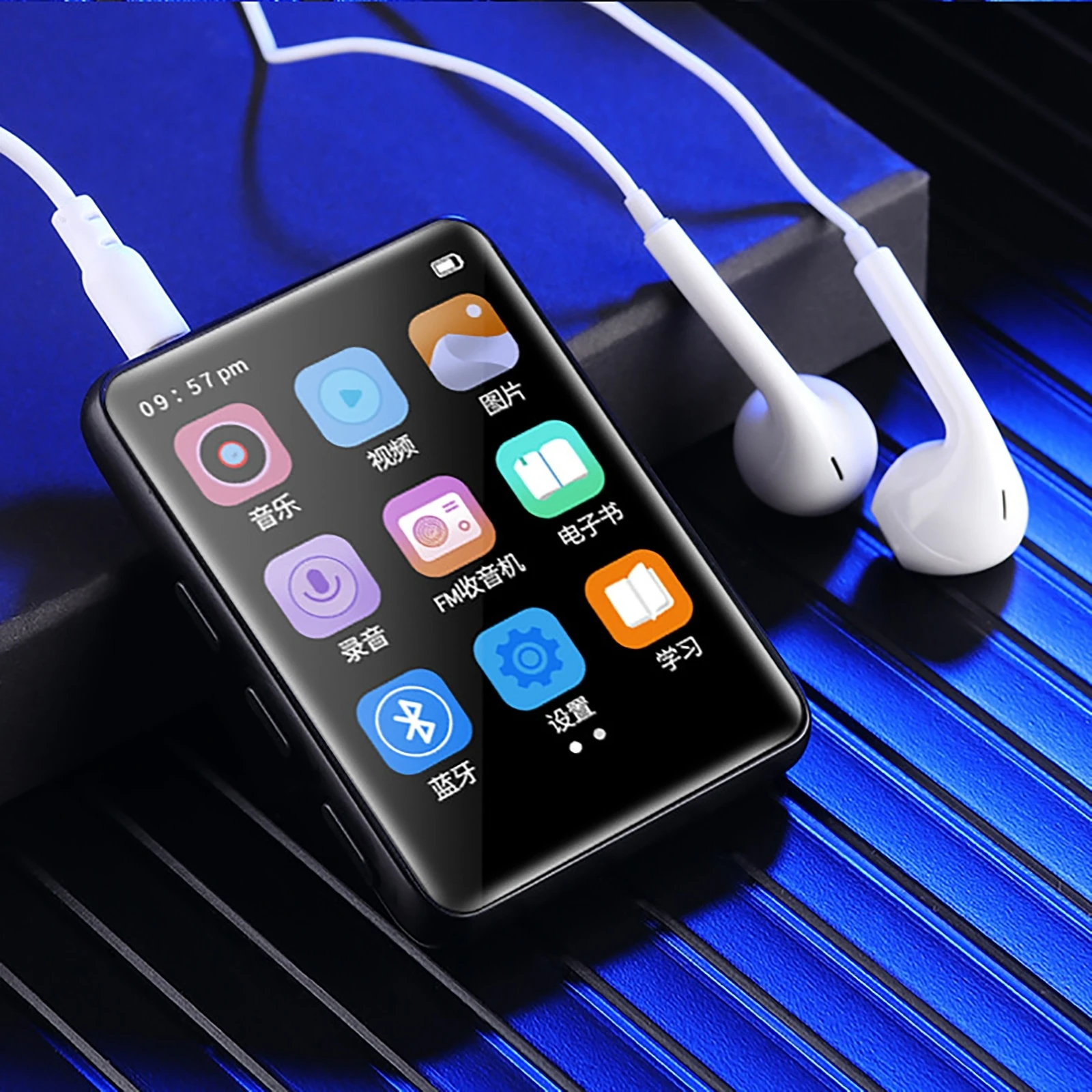 Металлический MP3-плеер 2,5 дюйма с Bluetooth, полноразмерный сенсорный экран, колонка с электронной книгой, FM-радио, запись видео, MP4 плеер
Металлический MP3-плеер 2,5 дюйма с Bluetooth, полноразмерный сенсорный экран, колонка с электронной книгой, FM-радио, запись видео, MP4 плеер