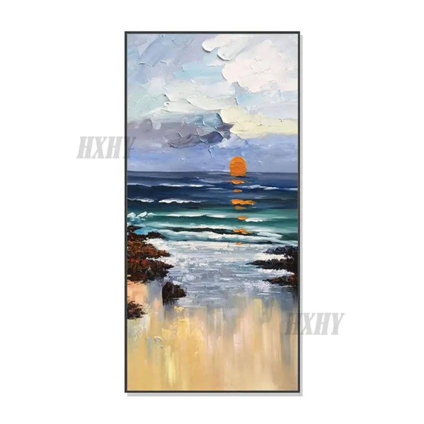 Картины для украшения интерьера, морской пейзаж, Настенная картина ручной работы, холст, масляная живопись, искусство, настенный постер для гостиной, крыльца
Картины для украшения интерьера, морской пейзаж, Настенная картина ручной работы, холст, масляная живопись, искусство, настенный постер для гостиной, крыльца
