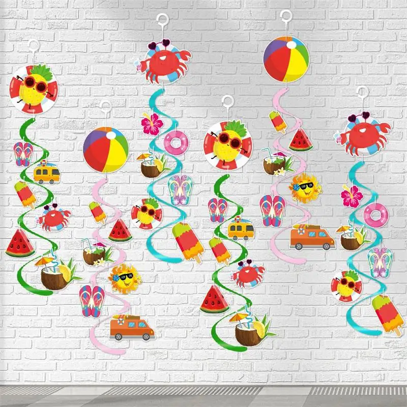 Hawaiian Party Decoration Wind Chime Spiral Pendant Summer Seaside Party Pineapple Ice Cream Spiral Pendant Garland Decoration
Hawaiian Party Decoration Wind Chime Spiral Pendant Summer Seaside Party Pineapple Ice Cream Spiral Pendant Garland Decoration