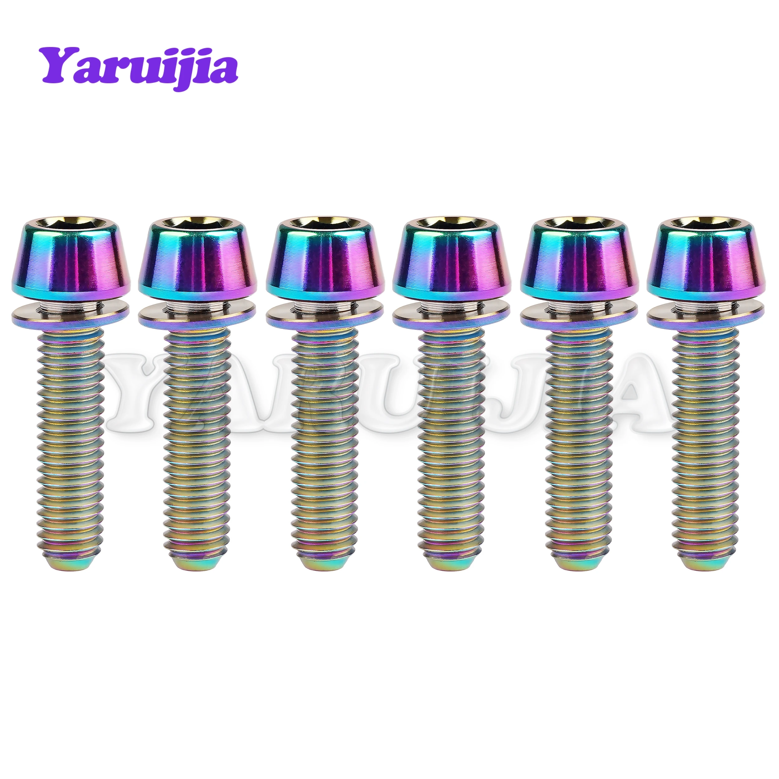 Титановый болт Yaruijia M5/M6x16/18/20 мм, 2/5000 дюйма, шестигранный винт с конической головкой для велосипедного стержня, 6 шт.
Титановый болт Yaruijia M5/M6x16/18/20 мм, 2/5000 дюйма, шестигранный винт с конической головкой для велосипедного стержня, 6 шт.