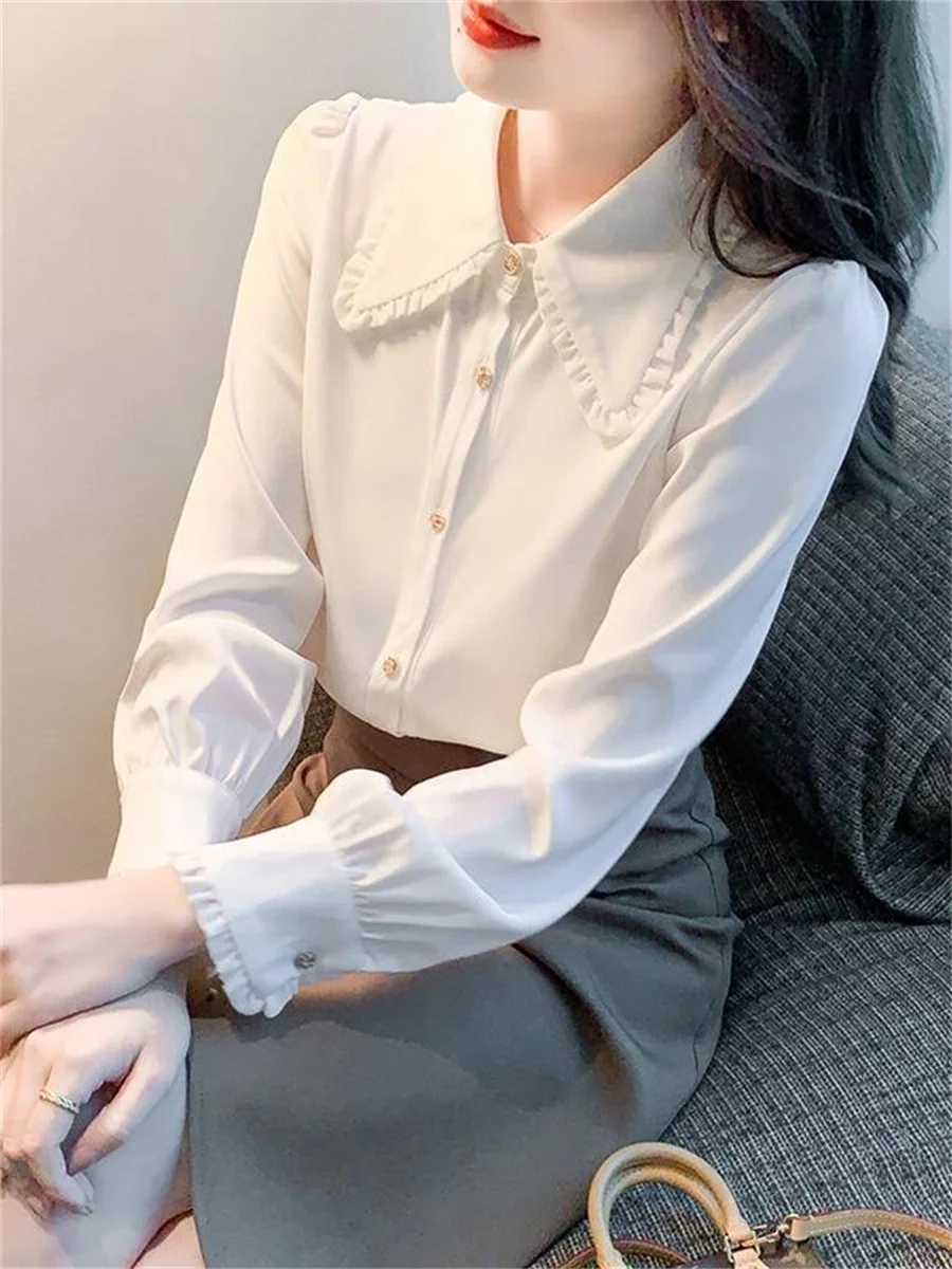 Женский Повседневный Топ с длинным рукавом и отложным воротником ZZ1598
Женский Повседневный Топ с длинным рукавом и отложным воротником ZZ1598