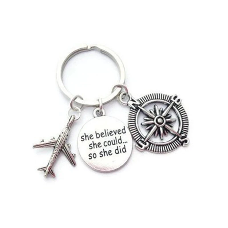She Believes She Can Do It, So She Makes Individual Gifts, Airplane Compasses, Stylish Keychains For Travel Lovers
She Believes She Can Do It, So She Makes Individual Gifts, Airplane Compasses, Stylish Keychains For Travel Lovers