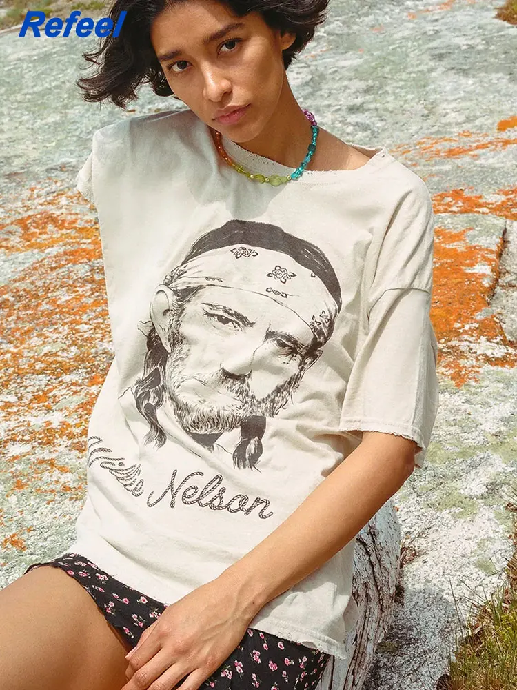 Streetwear Print Oversized Apricot Tshirt Women Summer O Neck Short Sleeve Tops Casual Loose Ladies Tee
Streetwear Print Oversized Apricot Tshirt Women Summer O Neck Short Sleeve Tops Casual Loose Ladies Tee