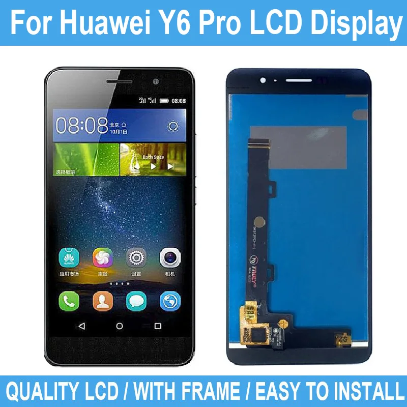 Новый ЖК-дисплей 5,0 дюйма для Huawei Y6 Pro Enjoy 5 Honor 4C Pro Play 5, сенсорный экран с рамкой и дигитайзером в сборе с инструментом
Новый ЖК-дисплей 5,0 дюйма для Huawei Y6 Pro Enjoy 5 Honor 4C Pro Play 5, сенсорный экран с рамкой и дигитайзером в сборе с инструментом