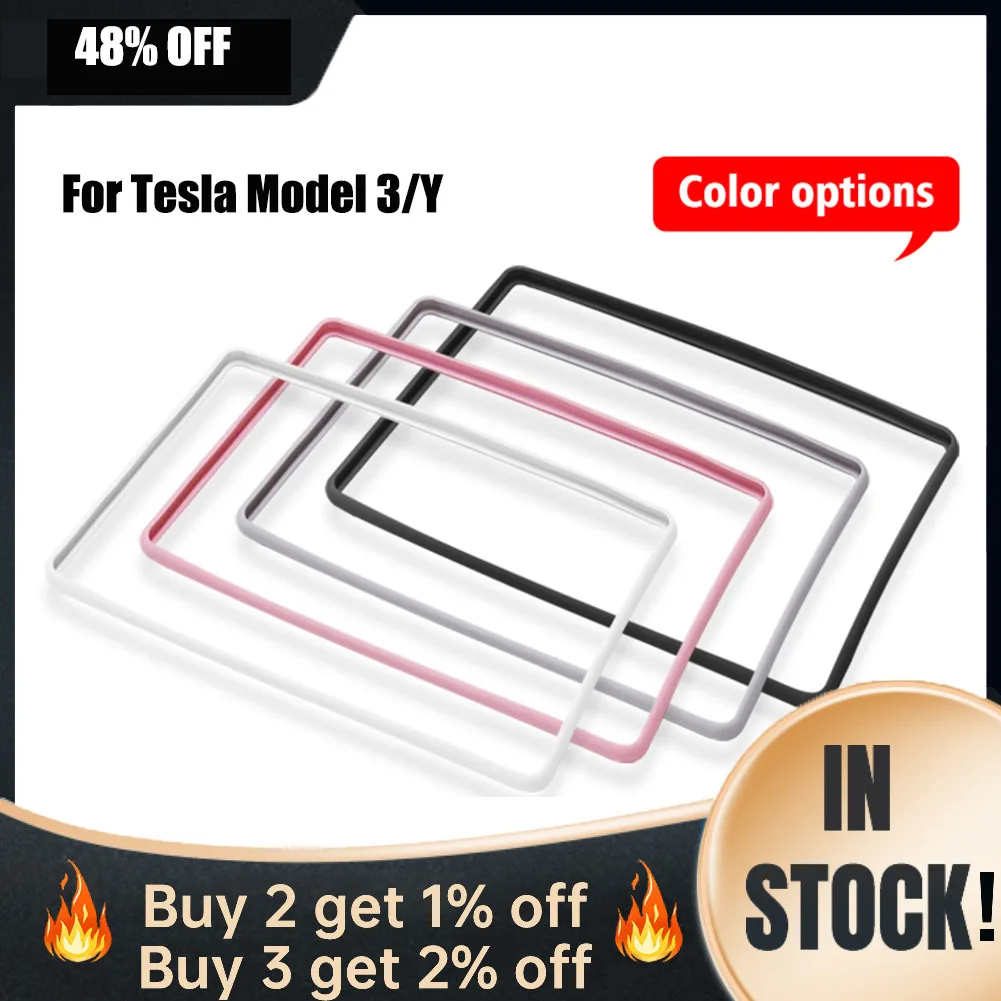 Силиконовая защитная накладка для Tesla Model 3 Y, центральное управление, защита экрана навигации, рамка, аксессуары для автомобильного интерьер... 
Силиконовая защитная накладка для Tesla Model 3 Y, центральное управление, защита экрана навигации, рамка, аксессуары для автомобильного интерьер...