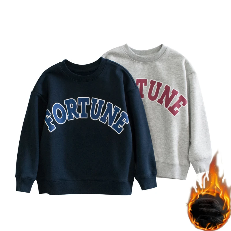 Kids Clothes Boys Sweatshirts Winter Thicken Fleece Children Costume New Casual Letter Pullover Tops for Students 12 14 15 Years
Kids Clothes Boys Sweatshirts Winter Thicken Fleece Children Costume New Casual Letter Pullover Tops for Students 12 14 15 Years