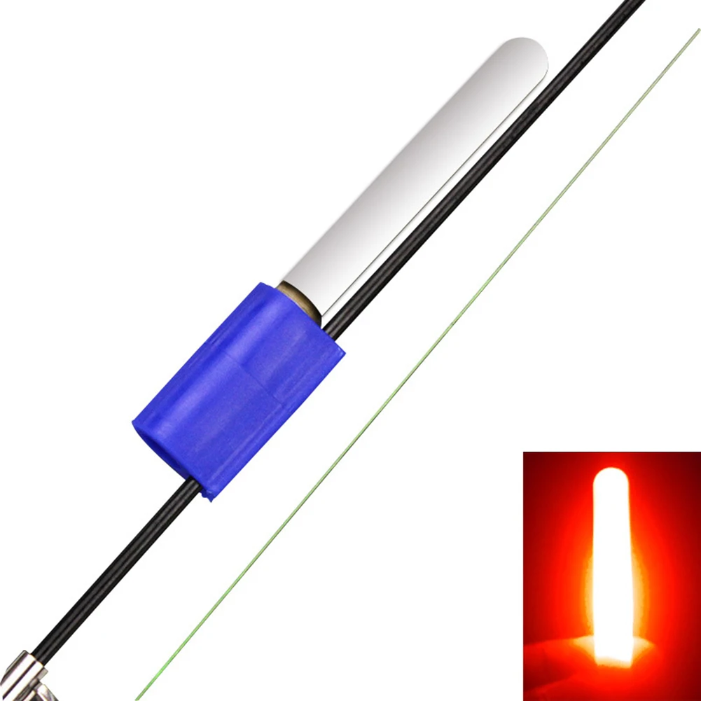 LED Glow Night Fishing Stick Durable Waterproof Light Rod Tip Clip Fishing Lightstick Bite Alarm 7.7*0.7cm For Most Fish Rods
LED Glow Night Fishing Stick Durable Waterproof Light Rod Tip Clip Fishing Lightstick Bite Alarm 7.7*0.7cm For Most Fish Rods