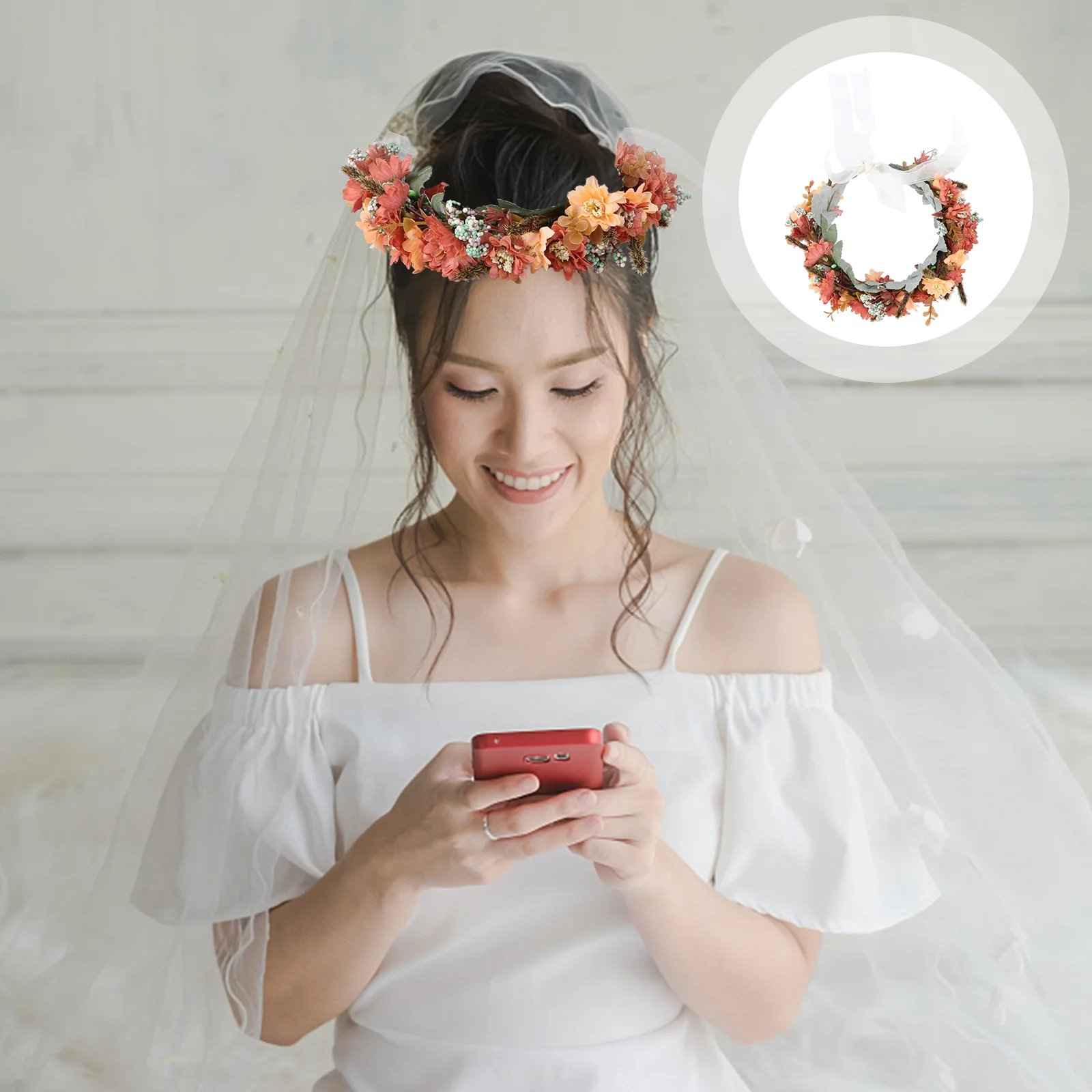 Korean Version Wreath Tiara Woman Wedding Headband Bride Flower Headpiece Textile Headwear
Korean Version Wreath Tiara Woman Wedding Headband Bride Flower Headpiece Textile Headwear