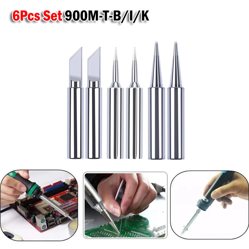 6Pcs Soldering Iron Tips I+B+K Soldering Tip Soldering Iron Pure Copper Lead-free 936 Soldering Stations Welding Tools
6Pcs Soldering Iron Tips I+B+K Soldering Tip Soldering Iron Pure Copper Lead-free 936 Soldering Stations Welding Tools