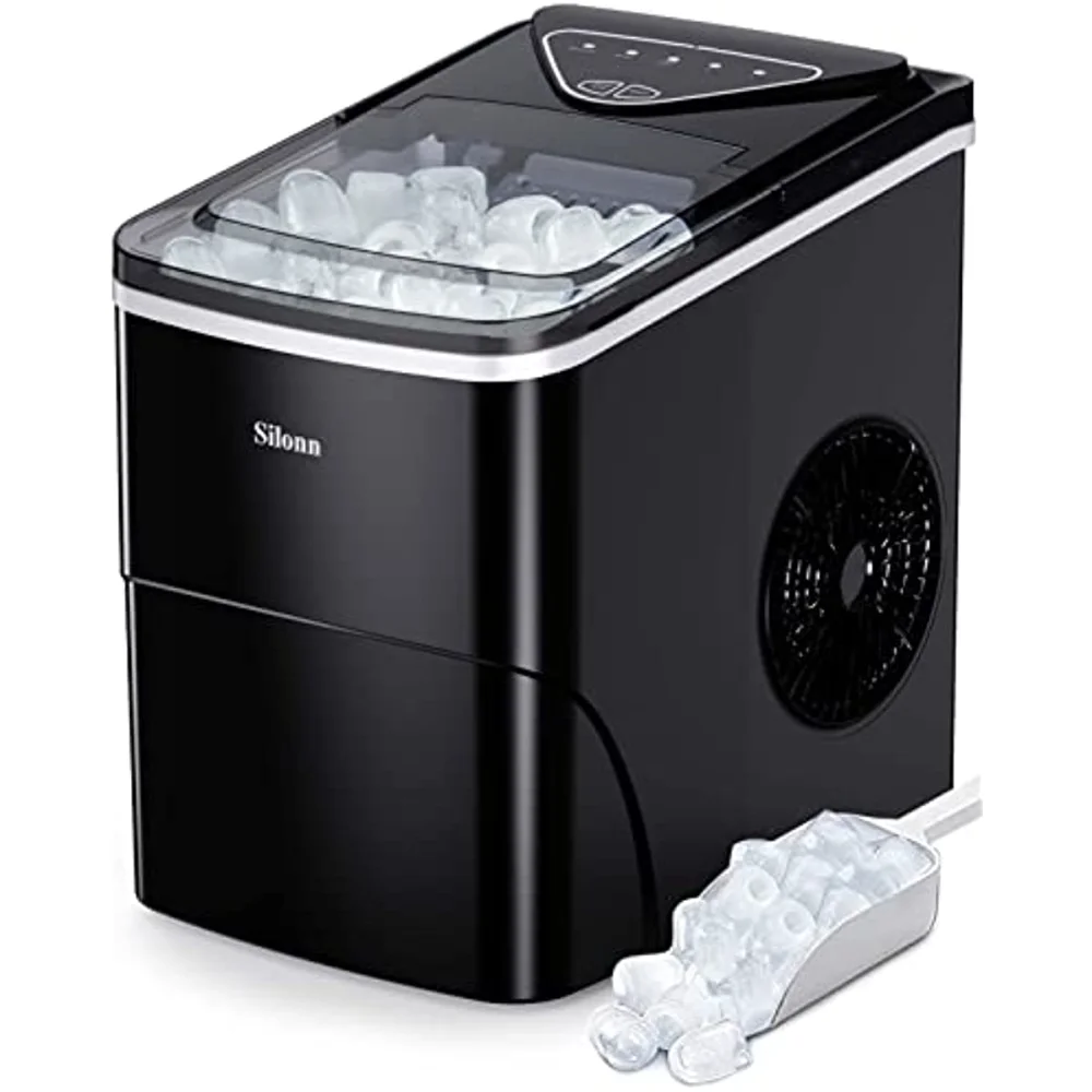 Ice Makers Countertop, 9 Cubes Ready in 6 Mins, 26lbs in 24Hrs, Self-Cleaning Ice Machine with Ice Scoop and Basket
Ice Makers Countertop, 9 Cubes Ready in 6 Mins, 26lbs in 24Hrs, Self-Cleaning Ice Machine with Ice Scoop and Basket