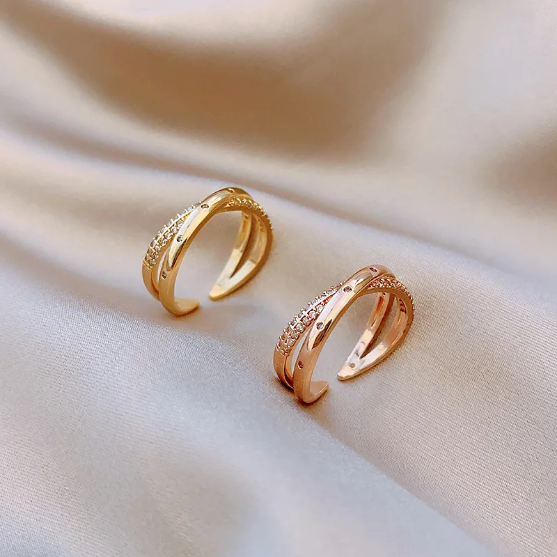 New Trendy Cross Adjustable Rings For Women Fashion Korean Style Metal Gold Plated Zircon Jewelry Ring Girls Wedding Party Gift
New Trendy Cross Adjustable Rings For Women Fashion Korean Style Metal Gold Plated Zircon Jewelry Ring Girls Wedding Party Gift