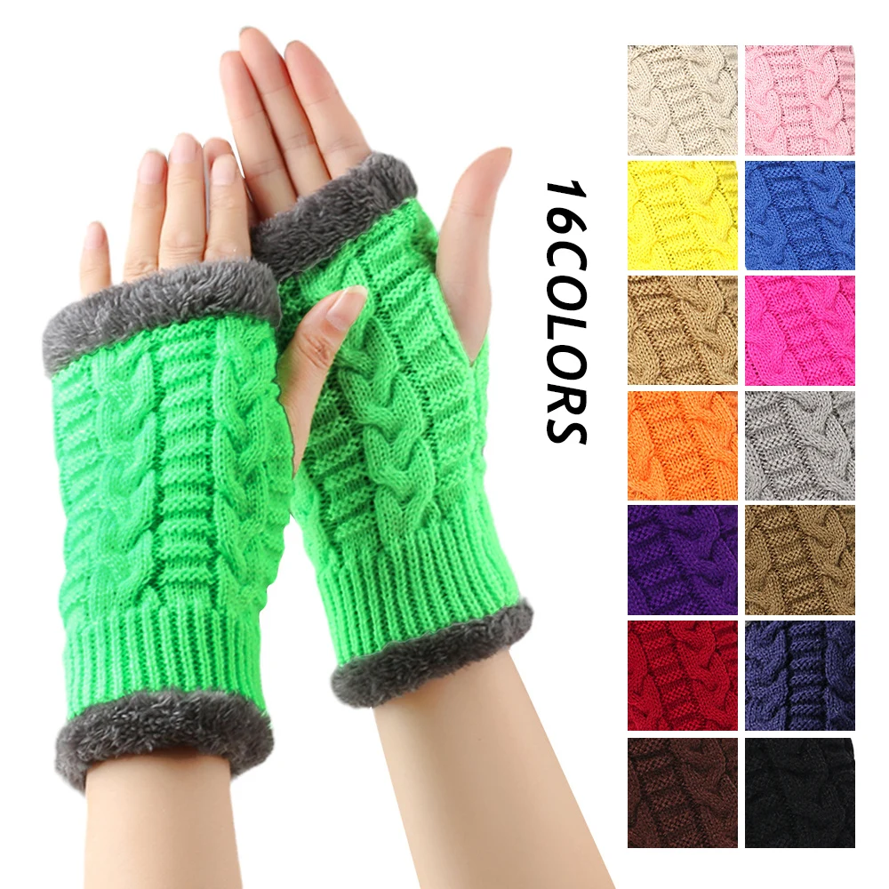 Thickened Plush Gloves Cropped Knitted Fingerless Plush Sleeves Winter Warm Fur Gloves Warm Velvet Mittens For Women Girls
Thickened Plush Gloves Cropped Knitted Fingerless Plush Sleeves Winter Warm Fur Gloves Warm Velvet Mittens For Women Girls
