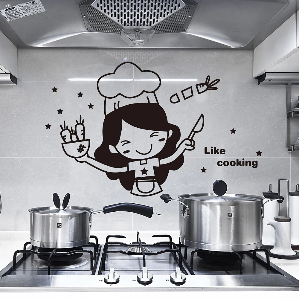 20*30cm Cook Wall Stickers Kitchen Cabinet Door Wall Decal Removable Wall Mural Kitchen Home Decor
20*30cm Cook Wall Stickers Kitchen Cabinet Door Wall Decal Removable Wall Mural Kitchen Home Decor