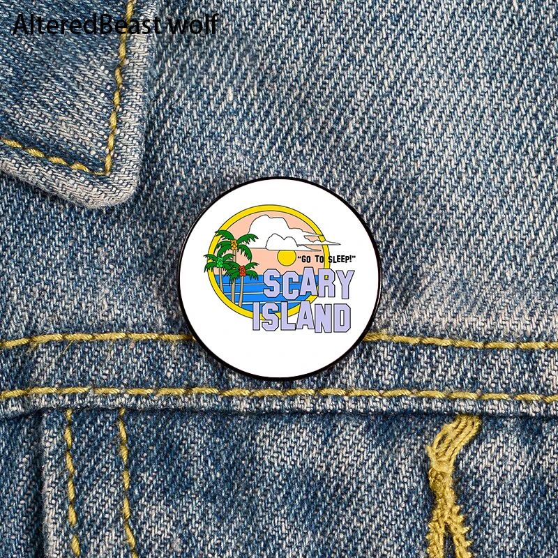 Greetings From Scary Island The Peach Fuzz Pin Custom Funny Brooches Shirt Lapel Bag Badge enamel pins for Lover Girl Friends
Greetings From Scary Island The Peach Fuzz Pin Custom Funny Brooches Shirt Lapel Bag Badge enamel pins for Lover Girl Friends