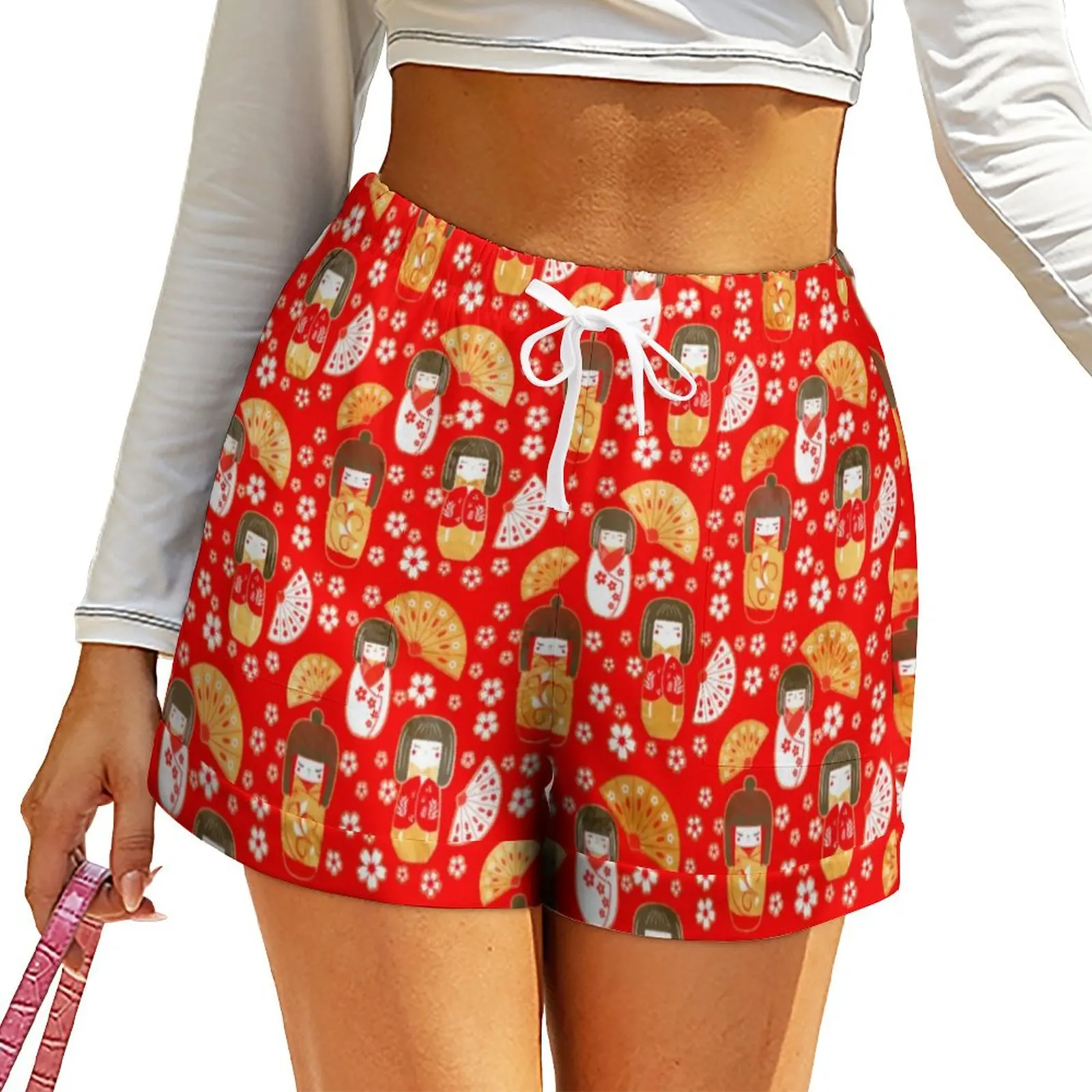 Cute Japanese Anime Shorts Dolls Kokeshi Pattern Cute Shorts Summer Print Short Pants With Pockets Casual Bottoms Large Size
Cute Japanese Anime Shorts Dolls Kokeshi Pattern Cute Shorts Summer Print Short Pants With Pockets Casual Bottoms Large Size