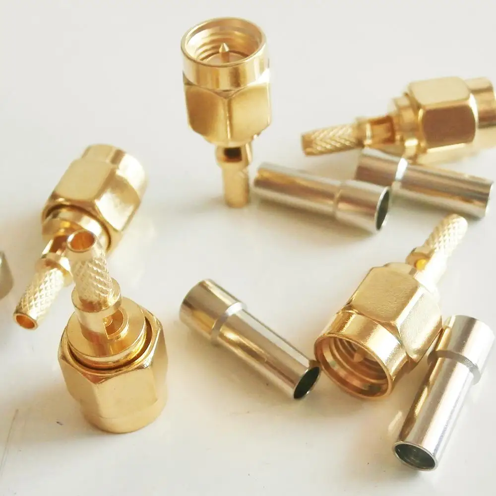 5X Pcs High-quality RF Connector Socket SMA Male Window Jack Crimp for RG316 RG174 RG179 LMR100 Cable Plug Gold Plated Coaxial
5X Pcs High-quality RF Connector Socket SMA Male Window Jack Crimp for RG316 RG174 RG179 LMR100 Cable Plug Gold Plated Coaxial