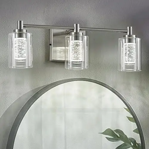 Gold Bathroom Light Fixtures,3-Light Led Bathroom Vanity Lights,Modern Dimmable Wall Light Fixture,White/Neutral/Warm Light with
Gold Bathroom Light Fixtures,3-Light Led Bathroom Vanity Lights,Modern Dimmable Wall Light Fixture,White/Neutral/Warm Light with