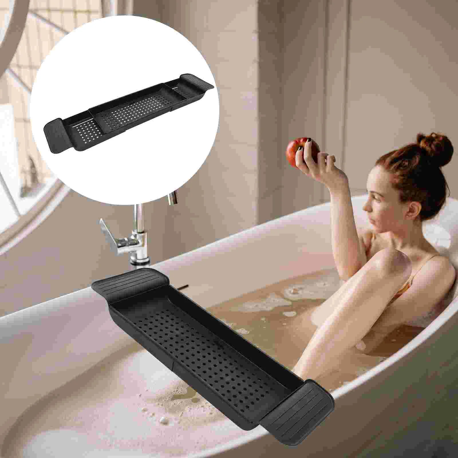Bathtub Tray Telescopic Shower Organizer Trays with Extending Sides Storage Tub Shelf Bathtub Stand for Home Hotel Dish
Bathtub Tray Telescopic Shower Organizer Trays with Extending Sides Storage Tub Shelf Bathtub Stand for Home Hotel Dish