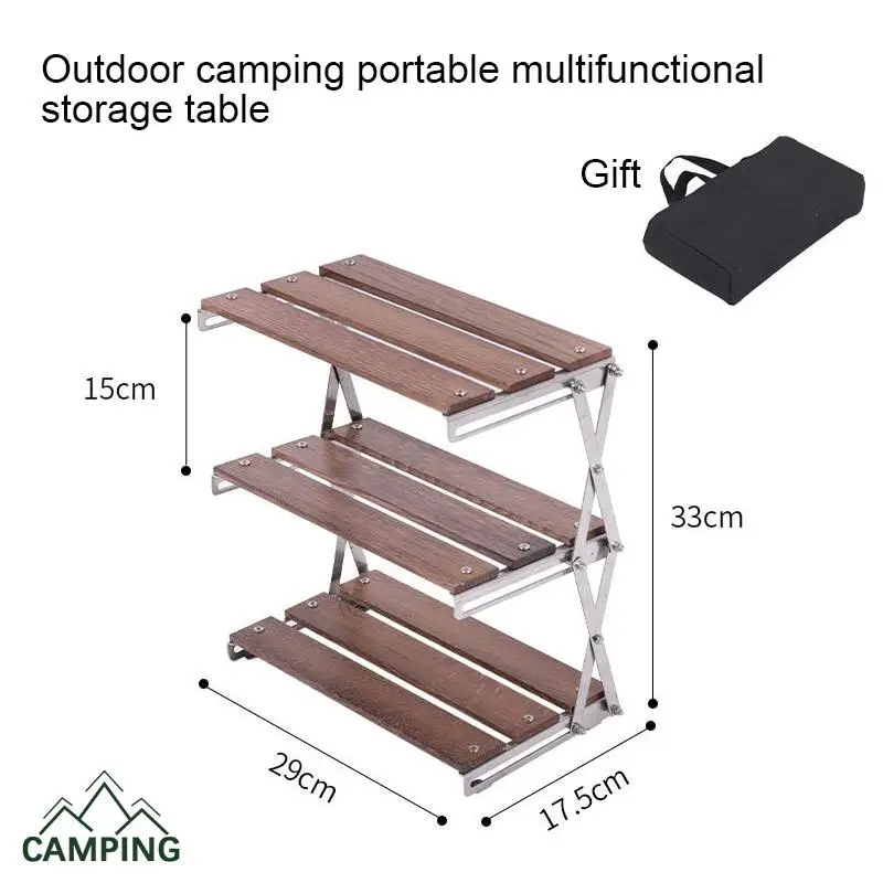 Outdoor Folding Stainless Steel Camping Folding Table Mini Portable Storage Rack Multifunctional Portable Home Picnic Table
Outdoor Folding Stainless Steel Camping Folding Table Mini Portable Storage Rack Multifunctional Portable Home Picnic Table