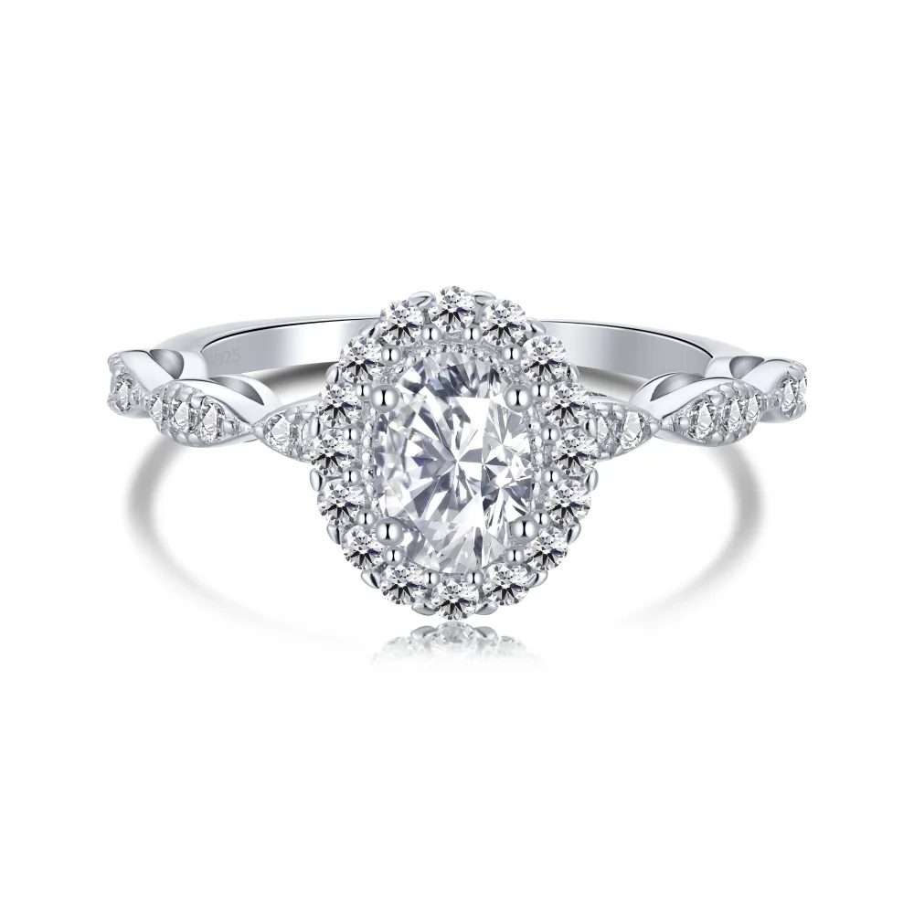 

Серебряное прецизионное кольцо S925 с микро-инкрустацией для женщин в Европе и Америке модное дан-образное кольцо с имитацией бриллианта ювелирные изделия