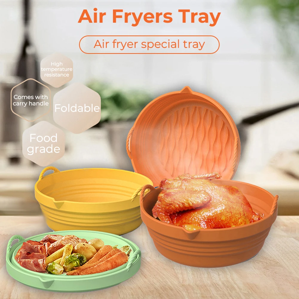 Folding Silicone Air Fryer Pot Basket Reusable Air Fryer Liners Baking Tool Kitchen Accessories
Folding Silicone Air Fryer Pot Basket Reusable Air Fryer Liners Baking Tool Kitchen Accessories