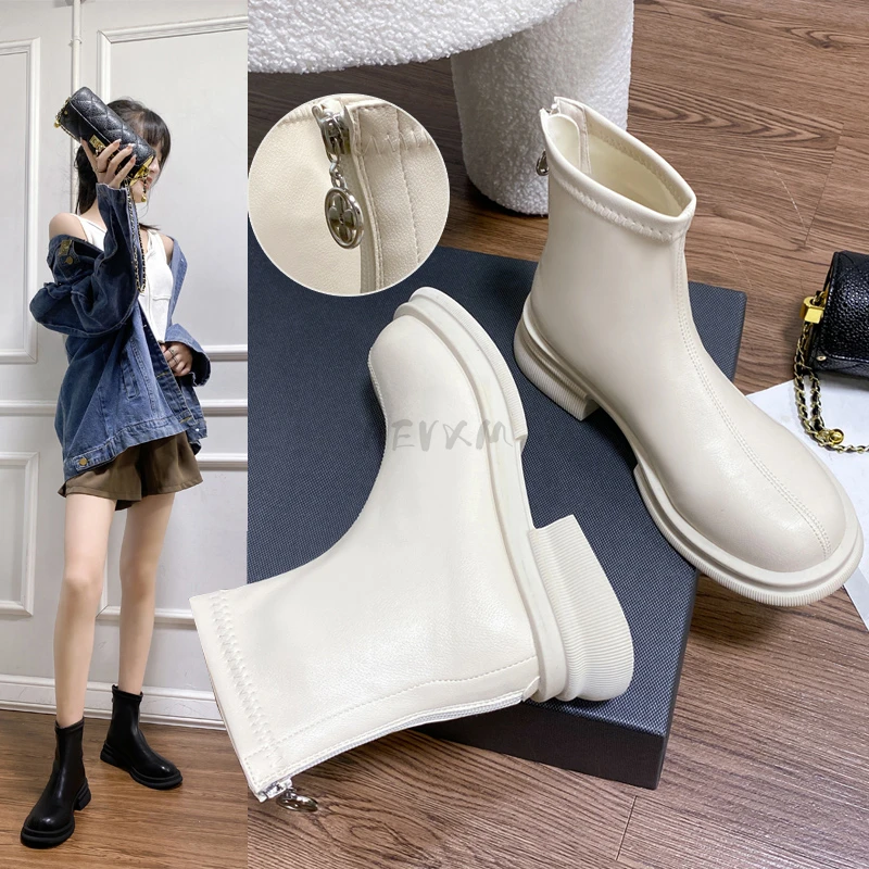 New boots ladies 2022 luxury designer shoes zipper summer fashion ladies ankle rubber Roman square head solid basic PU
New boots ladies 2022 luxury designer shoes zipper summer fashion ladies ankle rubber Roman square head solid basic PU