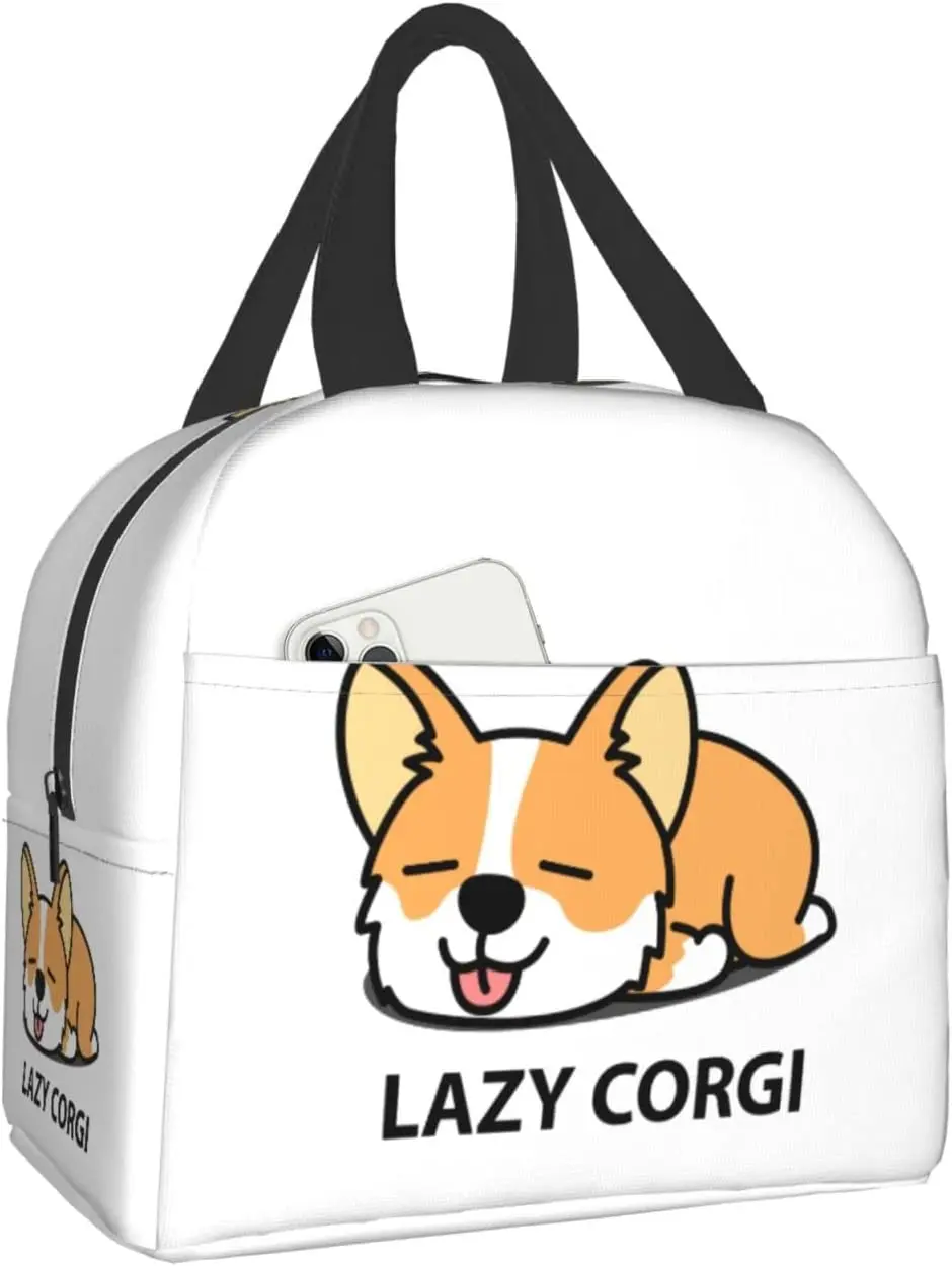Lazy Welsh Corgi Puppy Lunch Box Bento Box Insulated Lunch Boxes Reusable Waterproof Lunch Bag With Front Pocket School Picnic
Lazy Welsh Corgi Puppy Lunch Box Bento Box Insulated Lunch Boxes Reusable Waterproof Lunch Bag With Front Pocket School Picnic