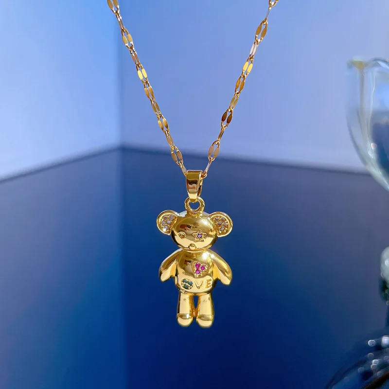 Модное женское ожерелье KYTRD с микро-подвеской, роскошный минималистичный медведь, милая переводная подвеска на цепочке до ключиц
Модное женское ожерелье KYTRD с микро-подвеской, роскошный минималистичный медведь, милая переводная подвеска на цепочке до ключиц