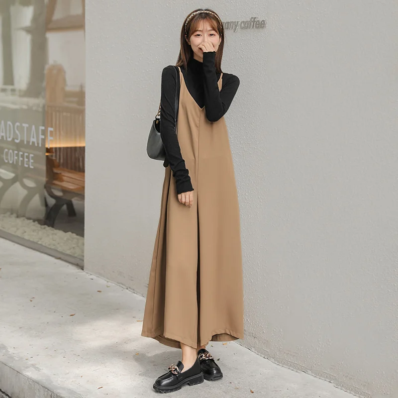 New Minimalist Classic Suspender Wide Leg Pants In Autumn 2022 Women Jumpsuits Casual Elegant Thin Summer Japan Korea 
New Minimalist Classic Suspender Wide Leg Pants In Autumn 2022 Women Jumpsuits Casual Elegant Thin Summer Japan Korea