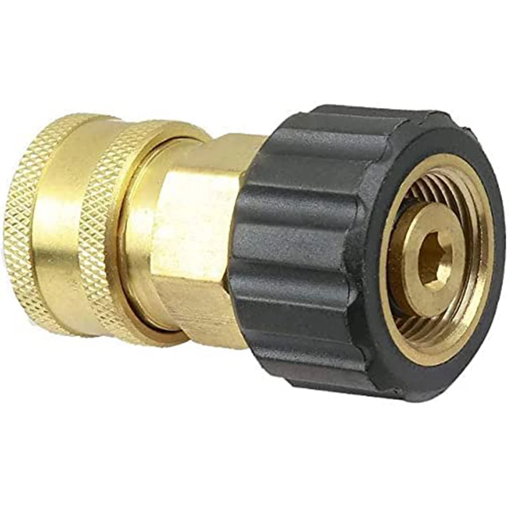Copper 1/4 Inch High Pressure Quick Connector Car Washer Adapter Water Gun Hydraulic Couplers Couplings M22 14mm Female
Copper 1/4 Inch High Pressure Quick Connector Car Washer Adapter Water Gun Hydraulic Couplers Couplings M22 14mm Female