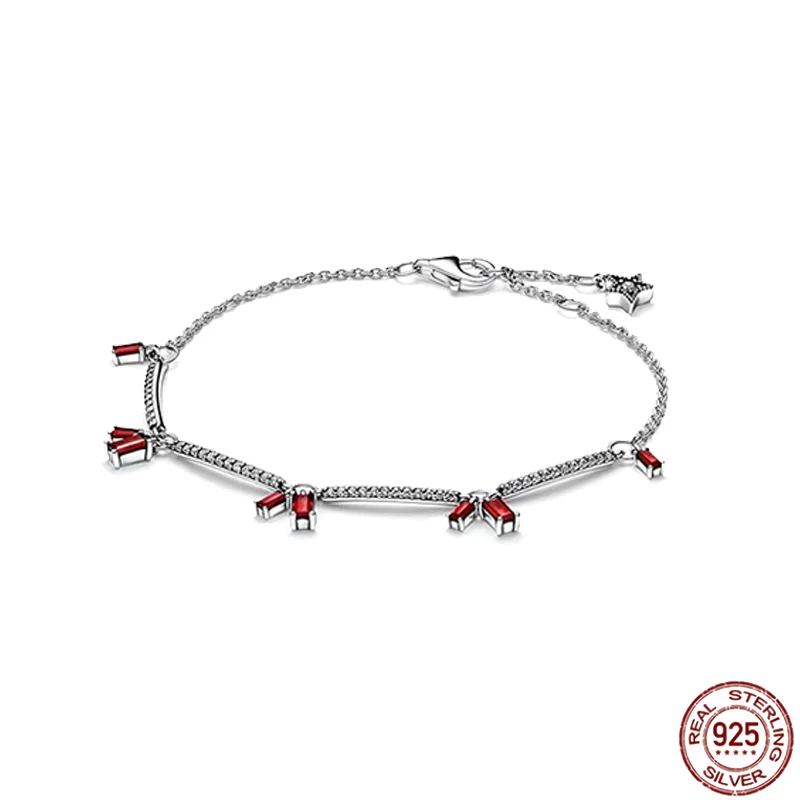 New 925 Sterling Silver Shiny Good Luck Bracelet Red Firecracker Bracelet fit Original Design Charming Beads DIY Jewelry
New 925 Sterling Silver Shiny Good Luck Bracelet Red Firecracker Bracelet fit Original Design Charming Beads DIY Jewelry