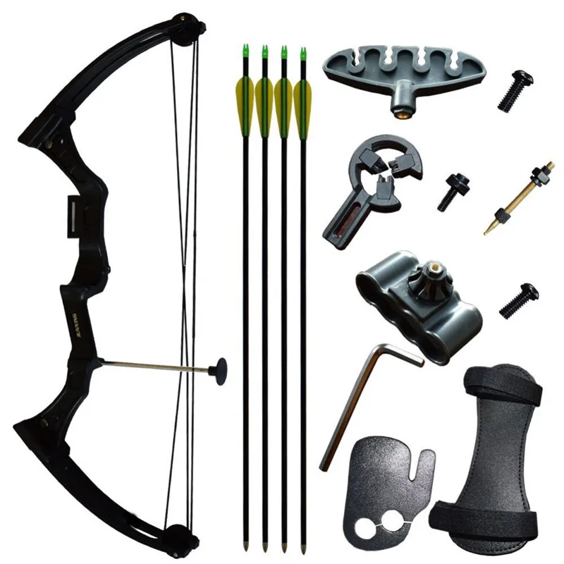 

15-20 Lbs Outdoor Hunting Compound Bow Junxing M110 Shooting Target Set Archery Children Bow Kids Birthday Gift