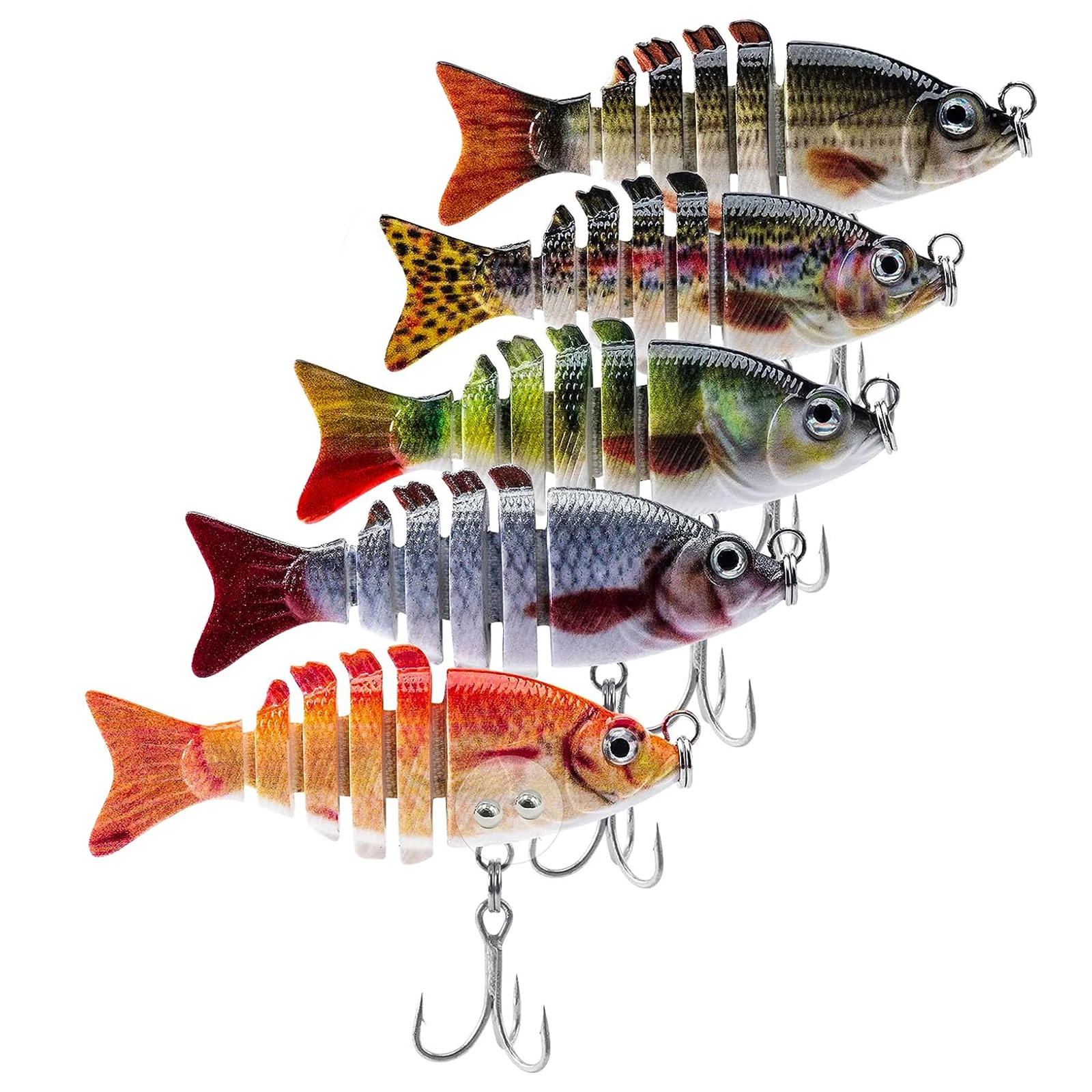 

1pcs Lifelike Multi Jointed Swimbaits Fishing Topwater Fishing Lure Freshwater Saltwater Crankbaits Bass Trout Bass Lure