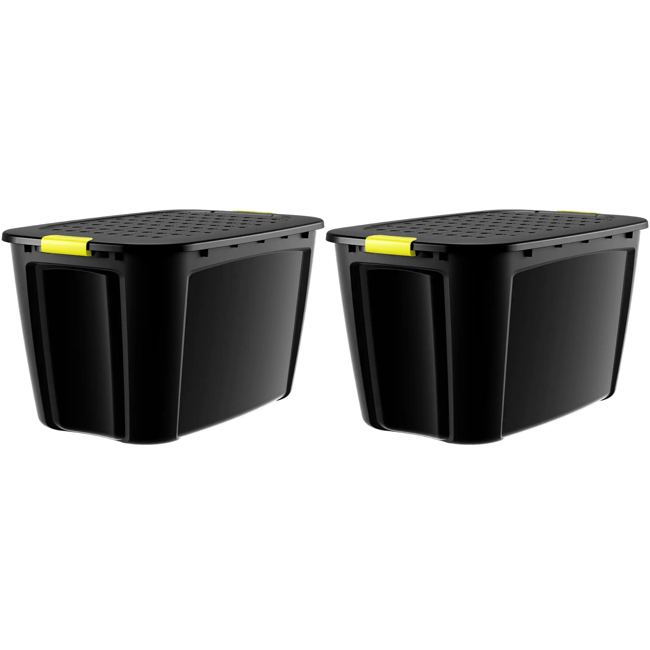 Bella Storage 44 галлона черные пластиковые желтые защелки черная крышка тоут набор из 2
Bella Storage 44 галлона черные пластиковые желтые защелки черная крышка тоут набор из 2