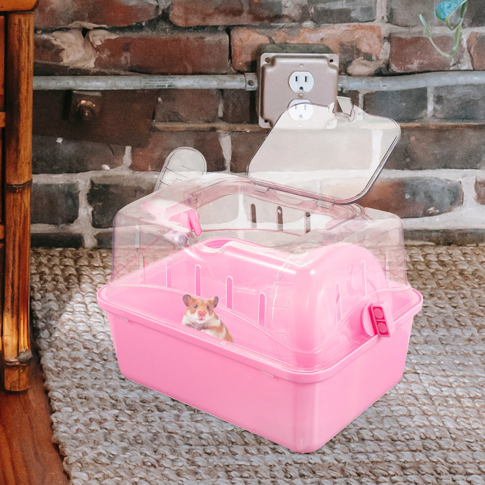 Hamster Cage Small Container Hamsters Cages Pet Travel Case Supply Plastic Carrier Carrying Holder
Hamster Cage Small Container Hamsters Cages Pet Travel Case Supply Plastic Carrier Carrying Holder