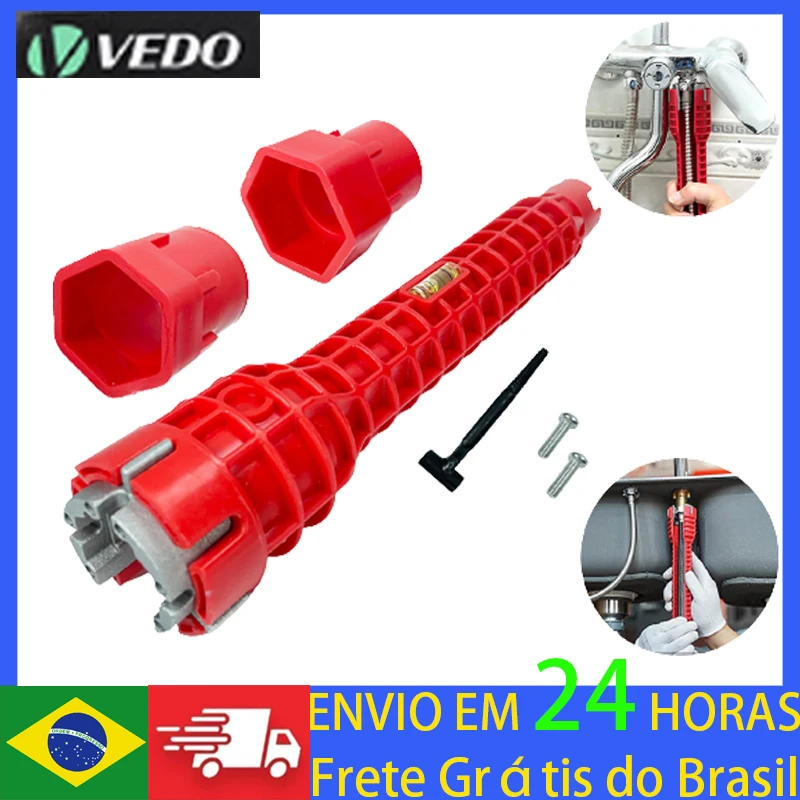 8 In 1 Sink Faucet Wrench Plumbing English Key Repair Tool For Wrench Toilet Bathroom Kitchen Plumbing Removal
8 In 1 Sink Faucet Wrench Plumbing English Key Repair Tool For Wrench Toilet Bathroom Kitchen Plumbing Removal