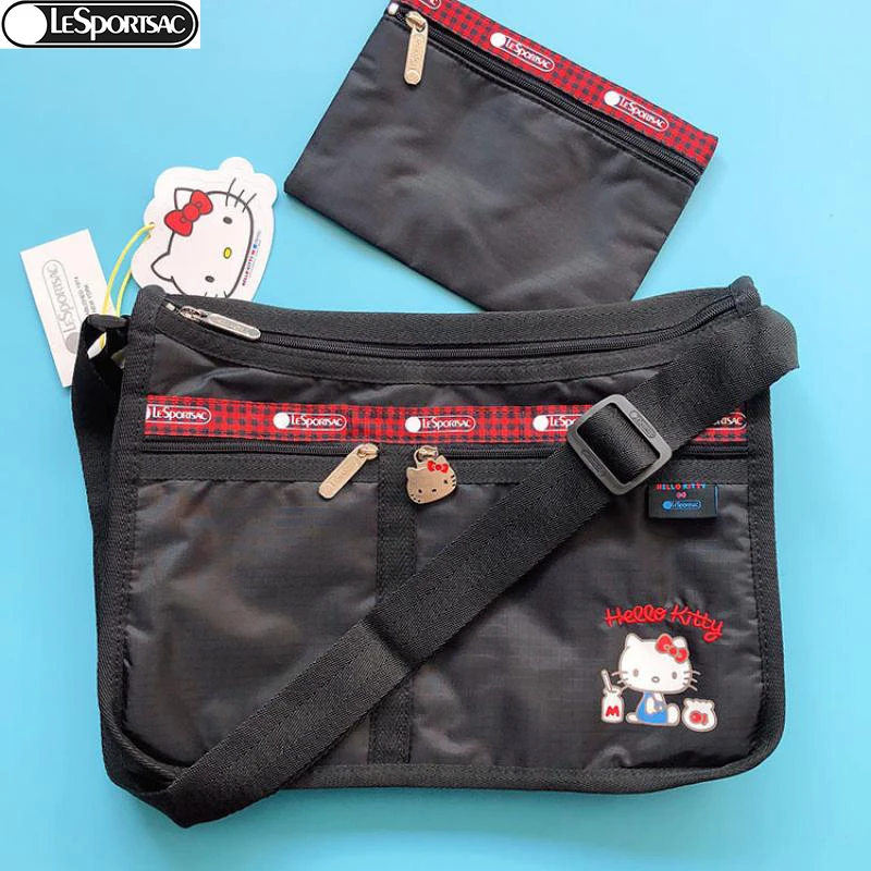 Kawaii Sanrio Kittys Anime Cartoon Lesportsac Parachute Tarp Multi-Layer Large Capacity Women's Shoulder Bag Messenger Bag
Kawaii Sanrio Kittys Anime Cartoon Lesportsac Parachute Tarp Multi-Layer Large Capacity Women's Shoulder Bag Messenger Bag