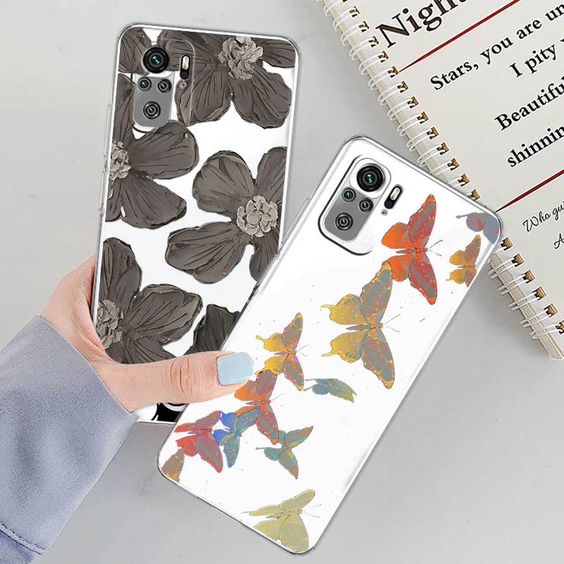 Transparent Cover Beautiful Flower Butterfly Phone Case For Xiaomi Redmi Note 11E 11S 11 11T 10 10S 9 9T 9S 8 8T Pro Plus 5G 7 
Transparent Cover Beautiful Flower Butterfly Phone Case For Xiaomi Redmi Note 11E 11S 11 11T 10 10S 9 9T 9S 8 8T Pro Plus 5G 7