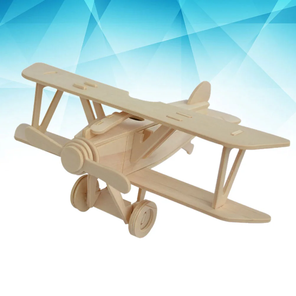 

Airplane Model Wooden Plane Kids Kits Wood Puzzle Toycrafts Craft Jigsaw Airplanes Kit Bulk Assemble 3D Diyadultsbuild