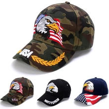 New Mens Animal Baseball Cap Patriotic Bald Eagle and American Flag Snapback Caps For Women USA 3D Embroidery Farm Trucker Hats