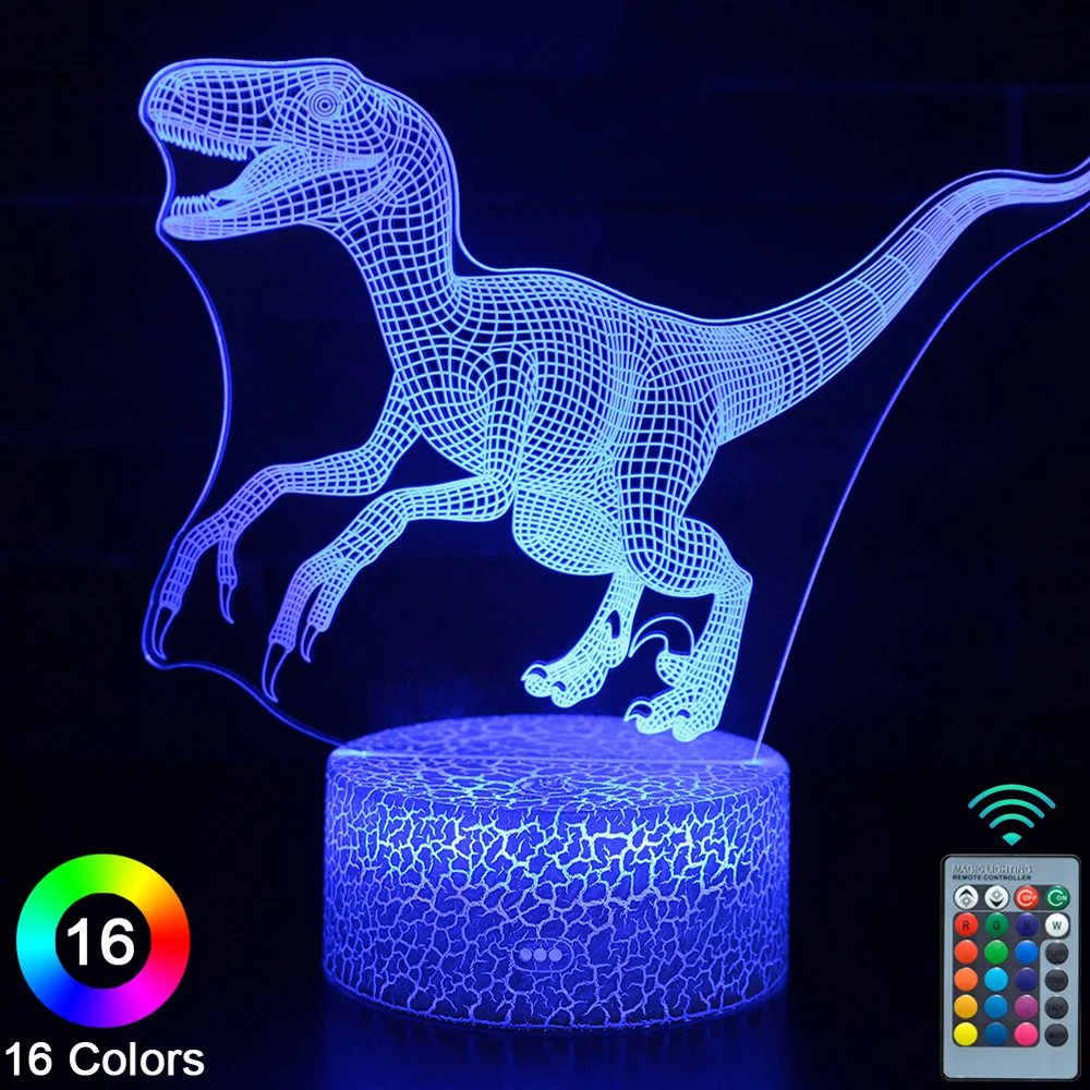Динозавр, светодиодный 3D ночник, сенсорный пульт дистанционного управления, новинка, настольная лампа, декор для комнаты, Рождественский по...
Динозавр, светодиодный 3D ночник, сенсорный пульт дистанционного управления, новинка, настольная лампа, декор для комнаты, Рождественский по...