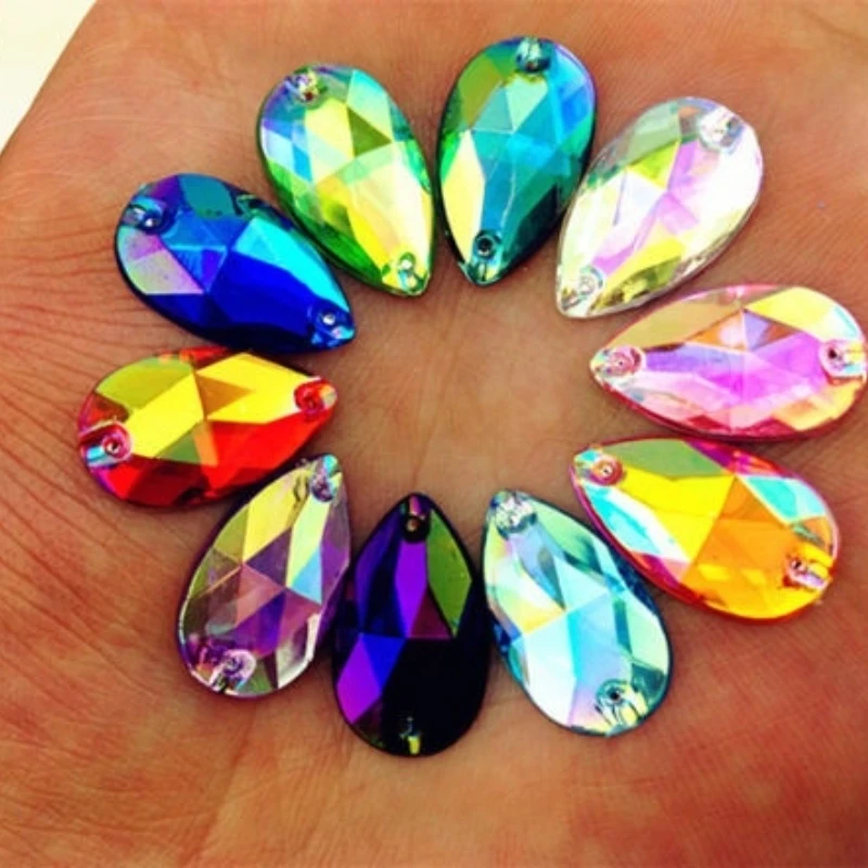 25Pcs Jewelry Making DIY Accessories Drip Acrylic Pear Shape Beads Sewing Rhinestone Button Flatback with Hole
25Pcs Jewelry Making DIY Accessories Drip Acrylic Pear Shape Beads Sewing Rhinestone Button Flatback with Hole