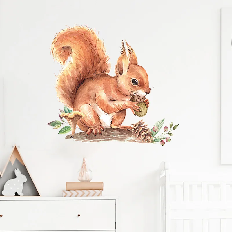 Cartoon Cute Little Squirrel Pine Cone Children's Room Kindergarten Home Exquisite Wall Decoration Wall Sticker Self-Adhesive
Cartoon Cute Little Squirrel Pine Cone Children's Room Kindergarten Home Exquisite Wall Decoration Wall Sticker Self-Adhesive