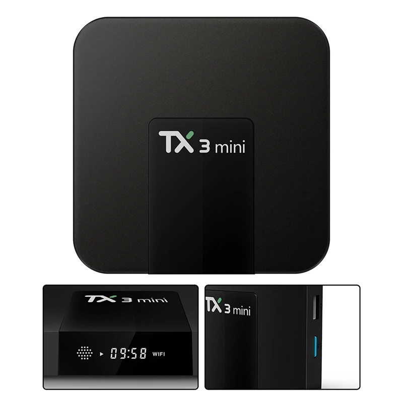 TX3 Мини ТВ-приставка Android 8,1 S905W четырехъядерный 2 ГБ + 16 Гб ТВ-приставка 4K двойной Wifi Bluetooth телеприставка медиаплеер
TX3 Мини ТВ-приставка Android 8,1 S905W четырехъядерный 2 ГБ + 16 Гб ТВ-приставка 4K двойной Wifi Bluetooth телеприставка медиаплеер