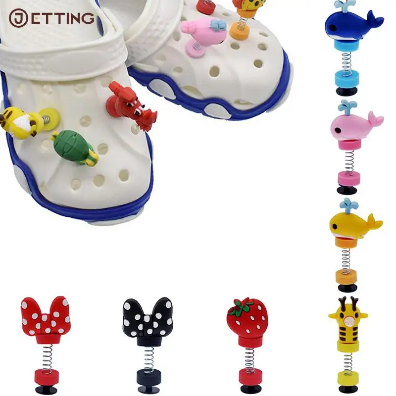 1PCS 3D Soft PVC Shoes Charms Accessories Creativity Cartoons Spring Buckle Shoes Accesories Kids Shoe Buckle Party Gift Design 
1PCS 3D Soft PVC Shoes Charms Accessories Creativity Cartoons Spring Buckle Shoes Accesories Kids Shoe Buckle Party Gift Design